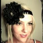 1920s black and pearls flap..