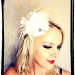 1920s Bridal white Headband